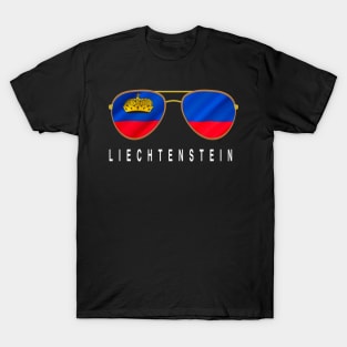 Liechtenstein Sunglasses, Liechtenstein Flag, Liechtenstein gift ,  Liechtensteiner , T-Shirt